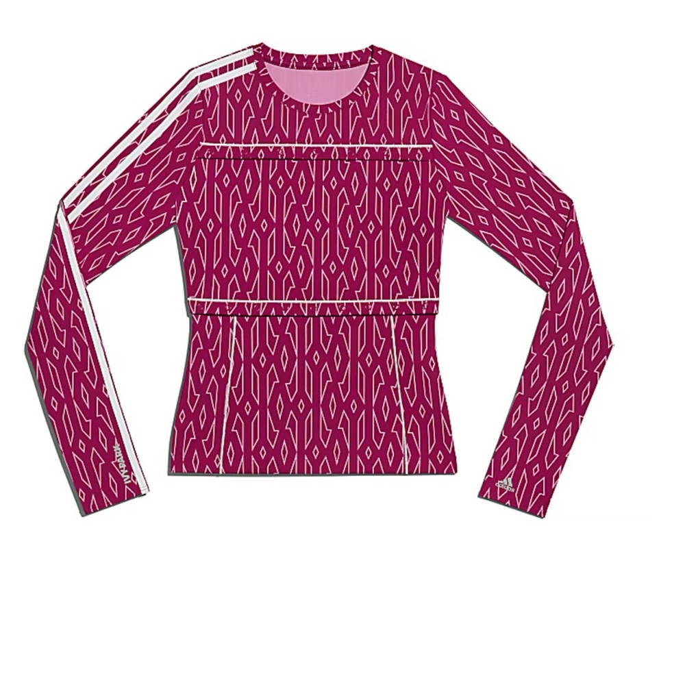 Ivy park adidas snap monogram top